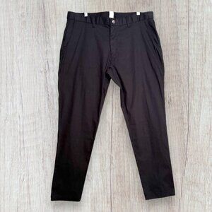 Fabletics The High Side Chino (Slim Fit) Pants Black 36 x 32 New